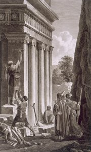 مقبرة أبشالوم ، وادي يهوسوفات 1799 بواسطة لويس فرانسوا كاساس